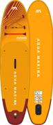 Aqua Marina Fusion SUP i oransje med rillet EVA-fotplate og D-ring foran